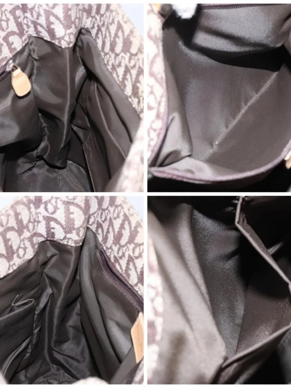 Christian Dior Trotter Canvas Tote Bag Gold Beige Auth gh772A - Picture 15 of 16